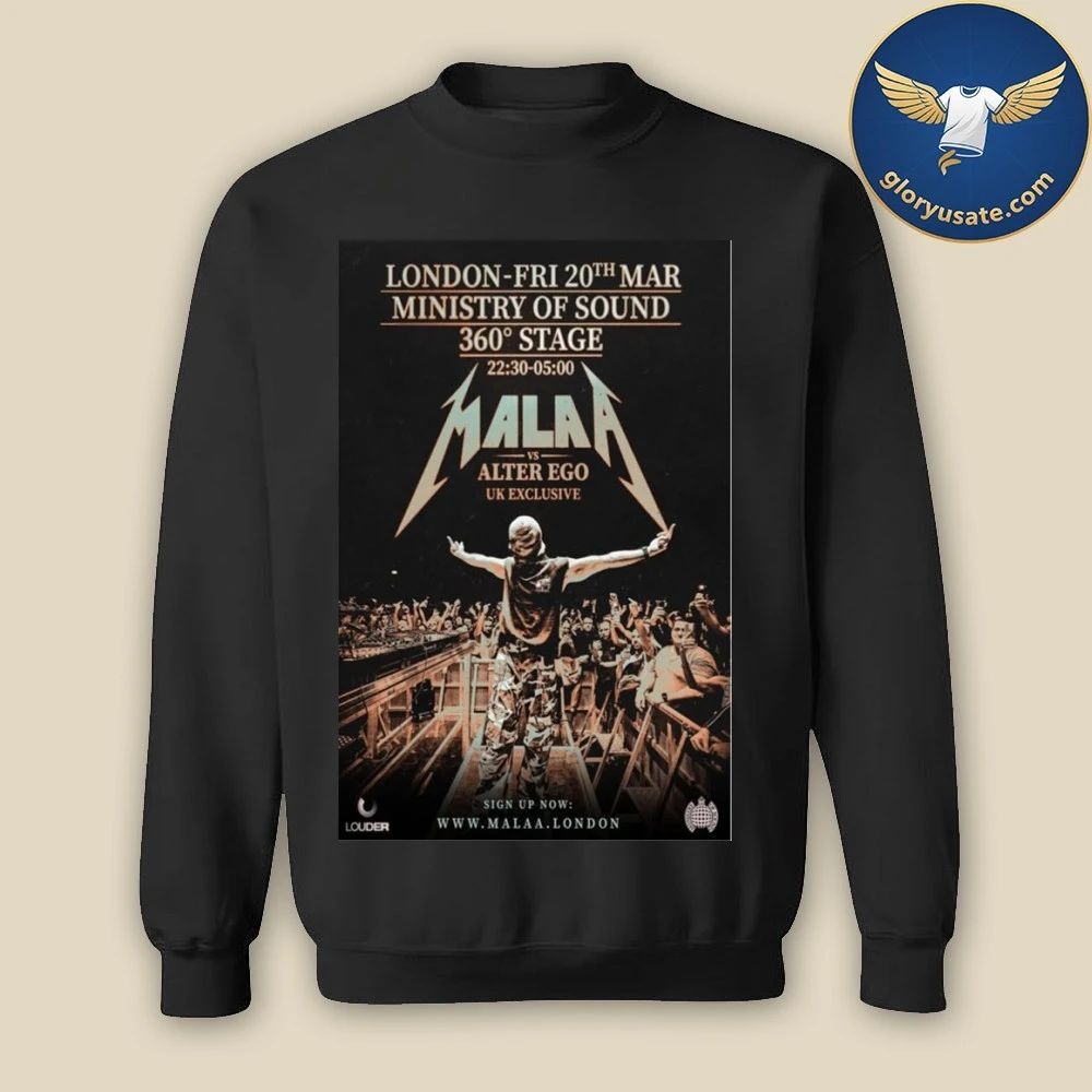 Malaa March 20 2026 in London Poster Shirt