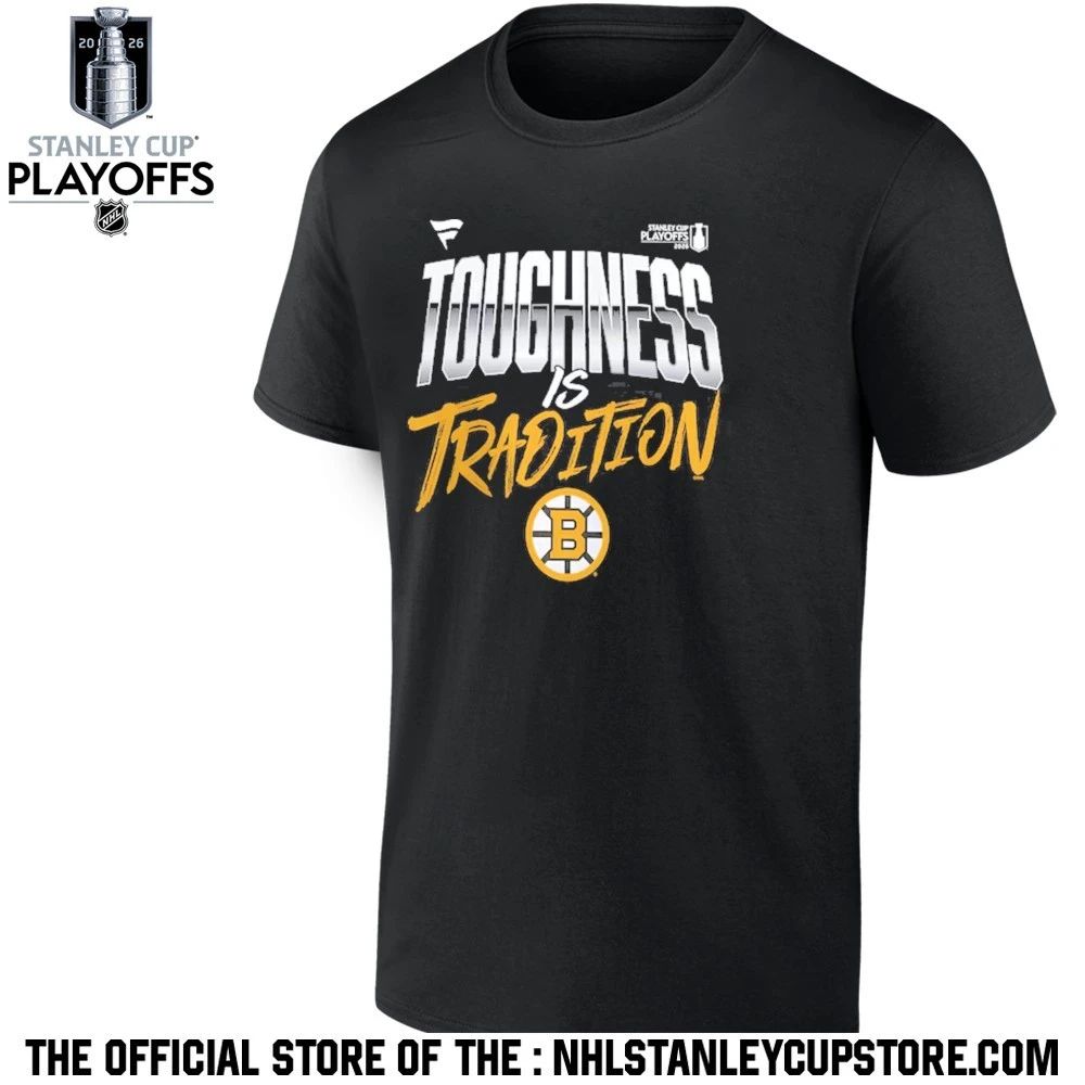 Boston Bruins Black 2026 Stanley Cup Playoffs Slogan Shirt