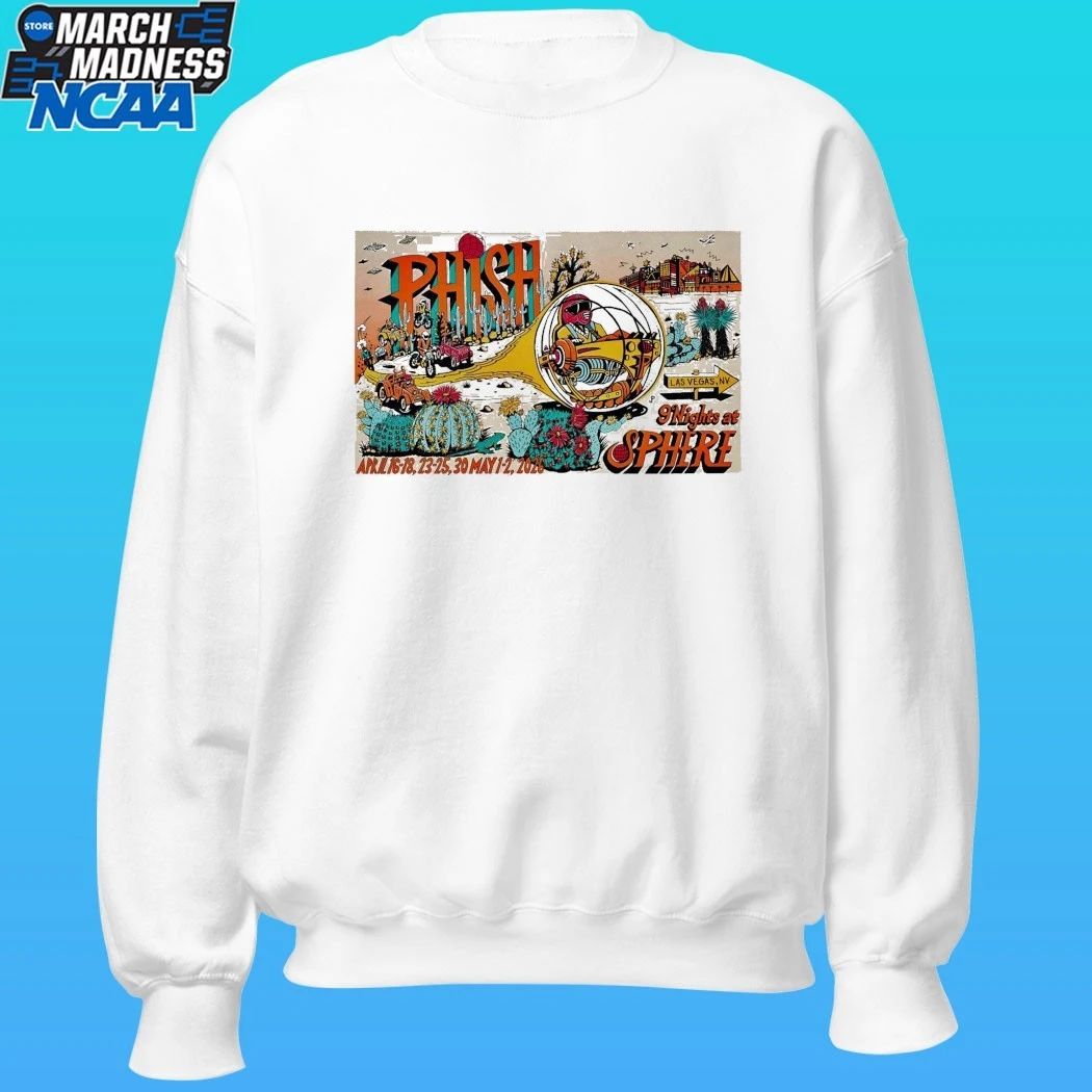 Phish 9 Nights At Sphere 2026 Las Vegas, Nv Shirt
