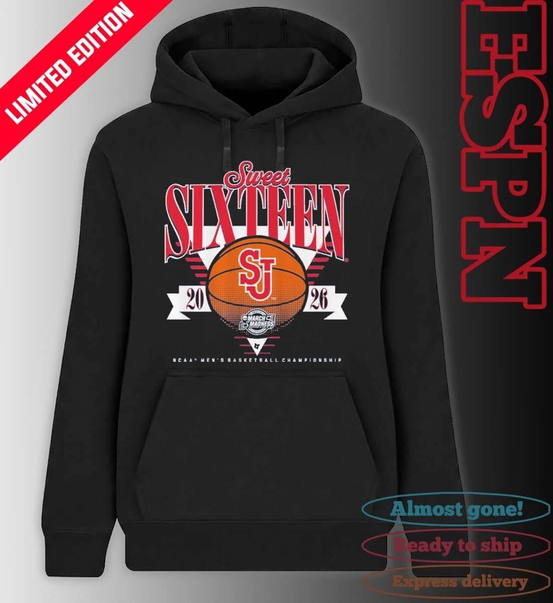 St. John’s Red Storm MBB 2026 Sweet Sixteen Shirt