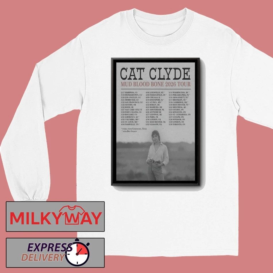 Cat Clyde Mud Blood Bone 2026 Tour Poster shirt