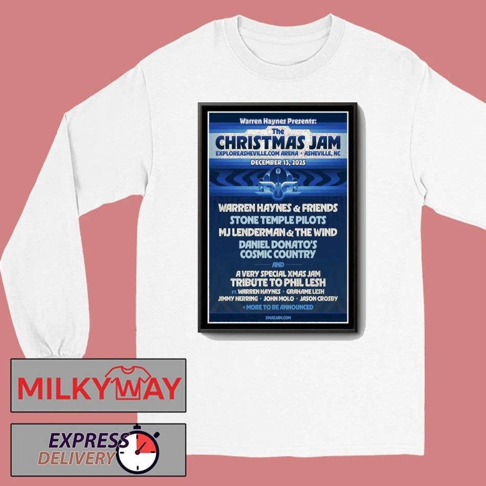 The Christmas Jam Asheville, North Carolina Dec 13 2025 Poster shirt