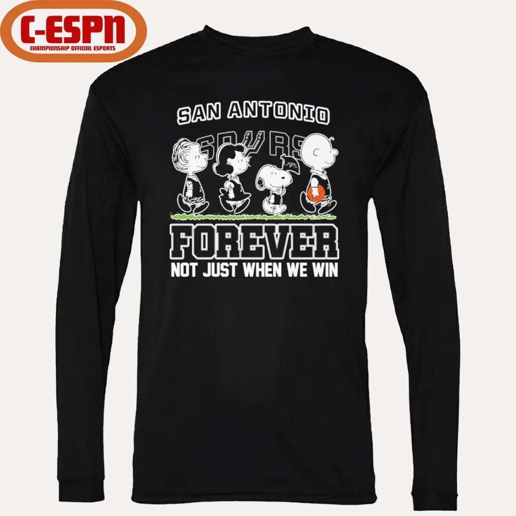 The Peanuts Characters Forever X San Antonio Spurs Shirt