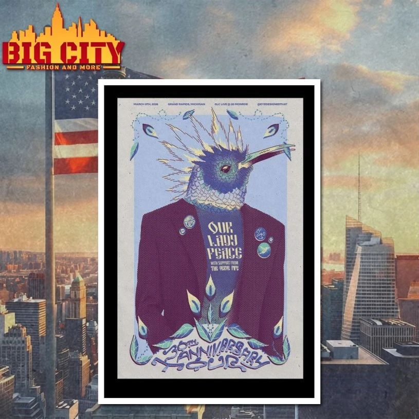 Our Lady Peace Grand Rapids Mar 8 2026 Poster T-shirt