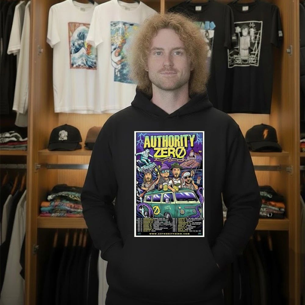 Authority Zero European Tour May & June 2026 Poster Shirt
