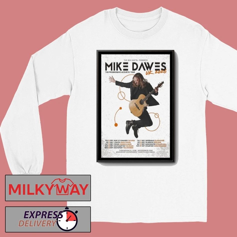 Mike Dawes The Progressive Acoustic New Tour American 2026 Poster shirt