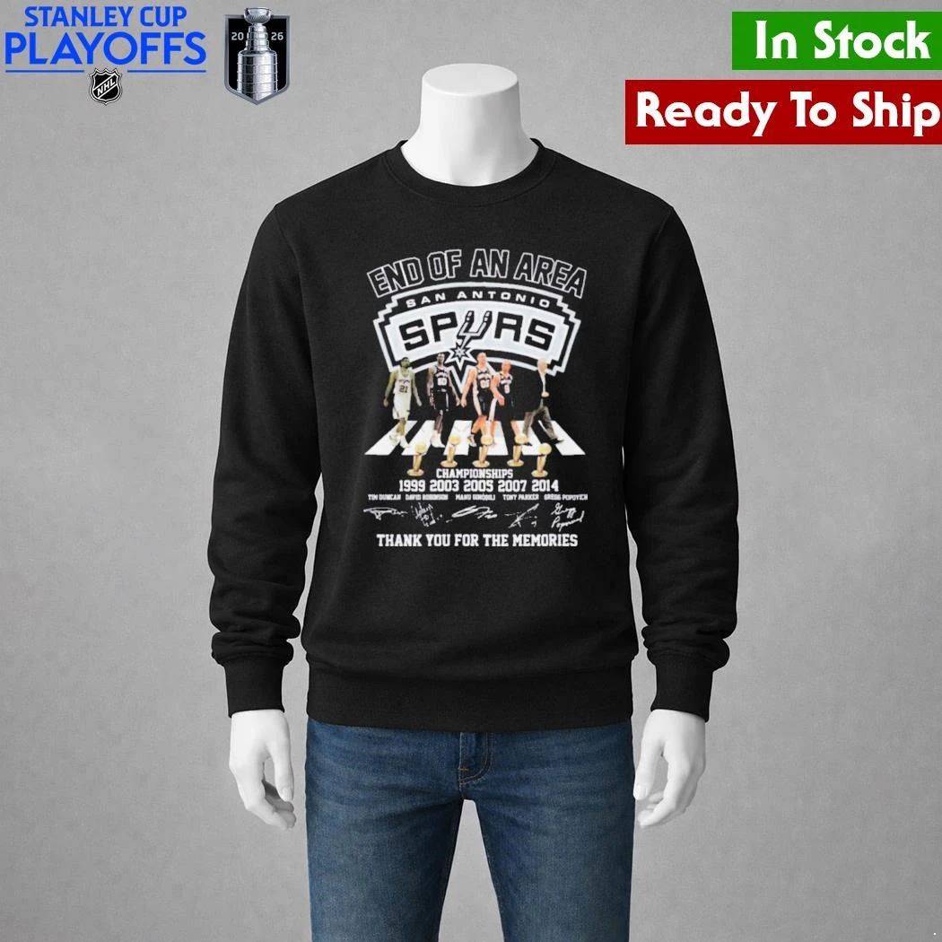 San Antonio Spurs End Of An Era 1999 2014 Championship Legend Signature Shirt