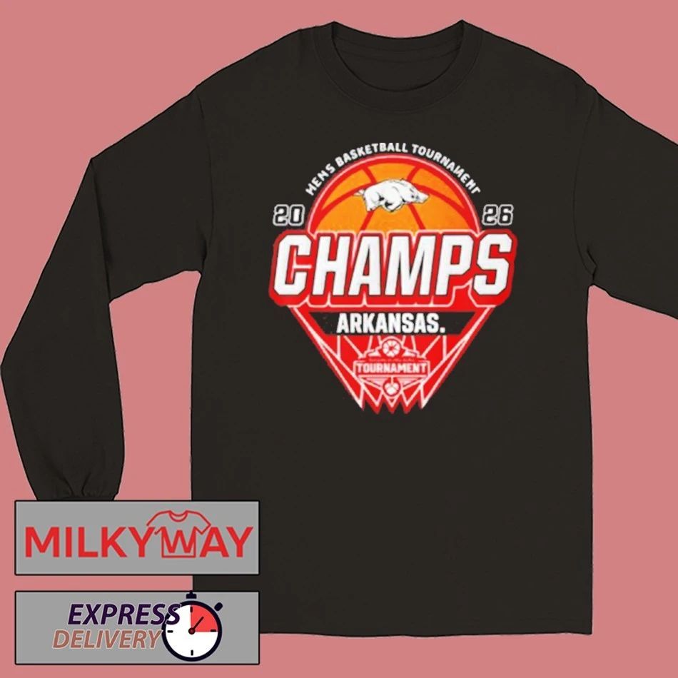 Arkansas Razorbacks Champions 2026 SEC Men’s Basketball Tournament 2026 Logo shirt