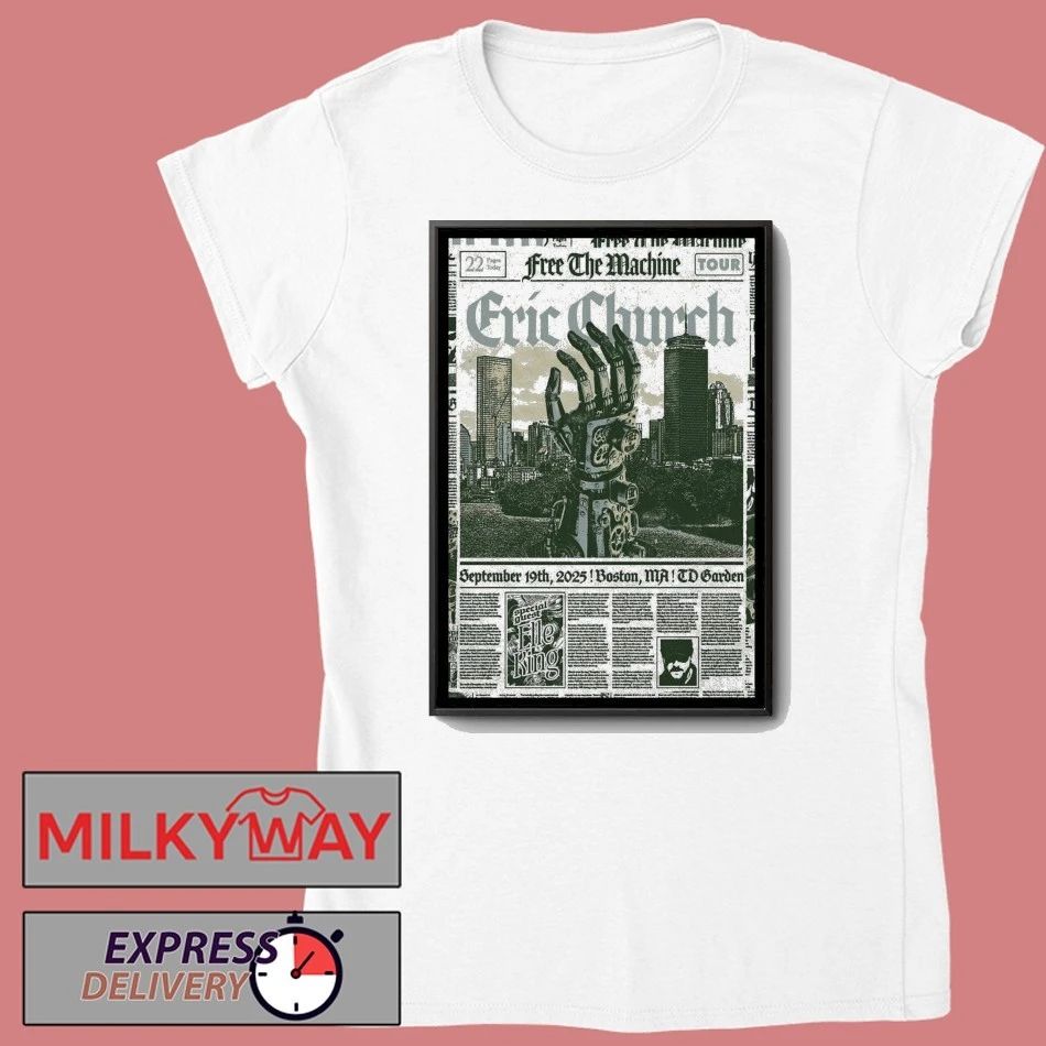 Eric Church Boston Massachusetts Concert Poster shirt