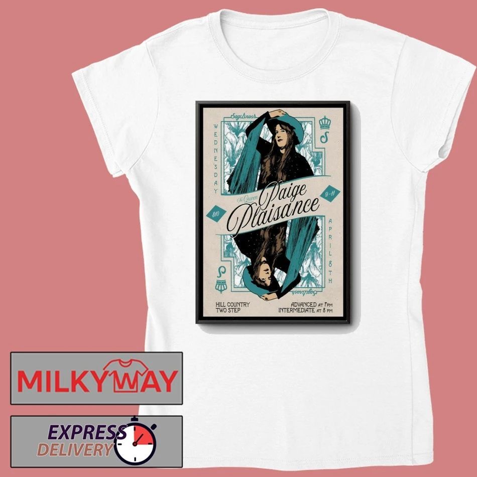 Paige Plaisance Sagebrush in Austin TX Apr 8 2026 Poster shirt