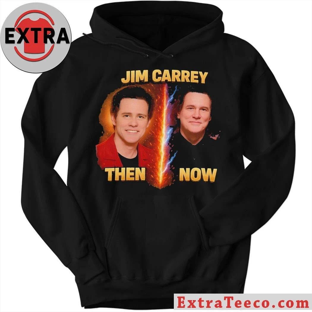 Original Jim Carrey Clone Theory T-Shirt – Then vs Now Conspiracy Graphic Tee