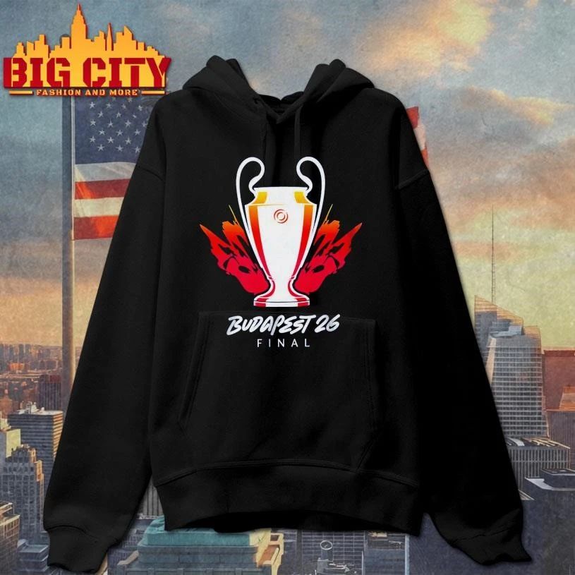 UEFA Champions League Budapest 26 Final Trophy Shirt