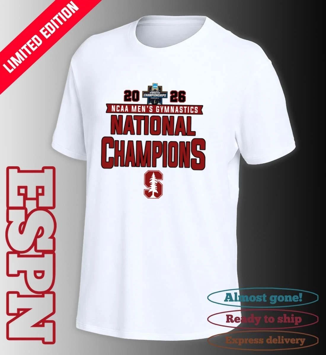 Stanford Cardinal 2026 NCAA Men’s Gymnastics National Champions Shirt
