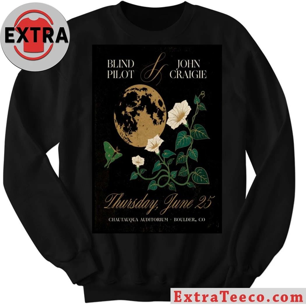 Original Blind Pilot And John Craigie Chautauqua Auditorium in Boulder CO Jun 25 2026 Poster Shirt
