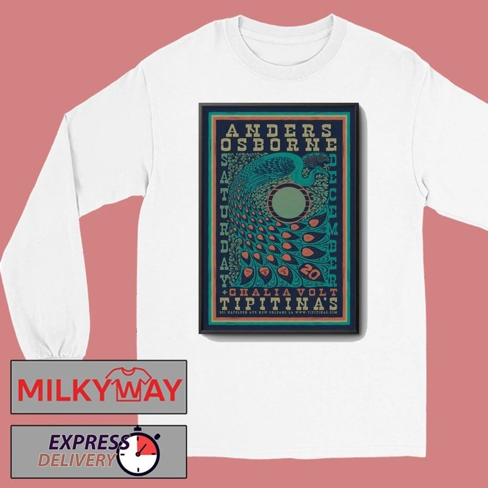 Anders Osborne Tipitina’s in New Orleans LA Dec 20 2025 Poster shirt
