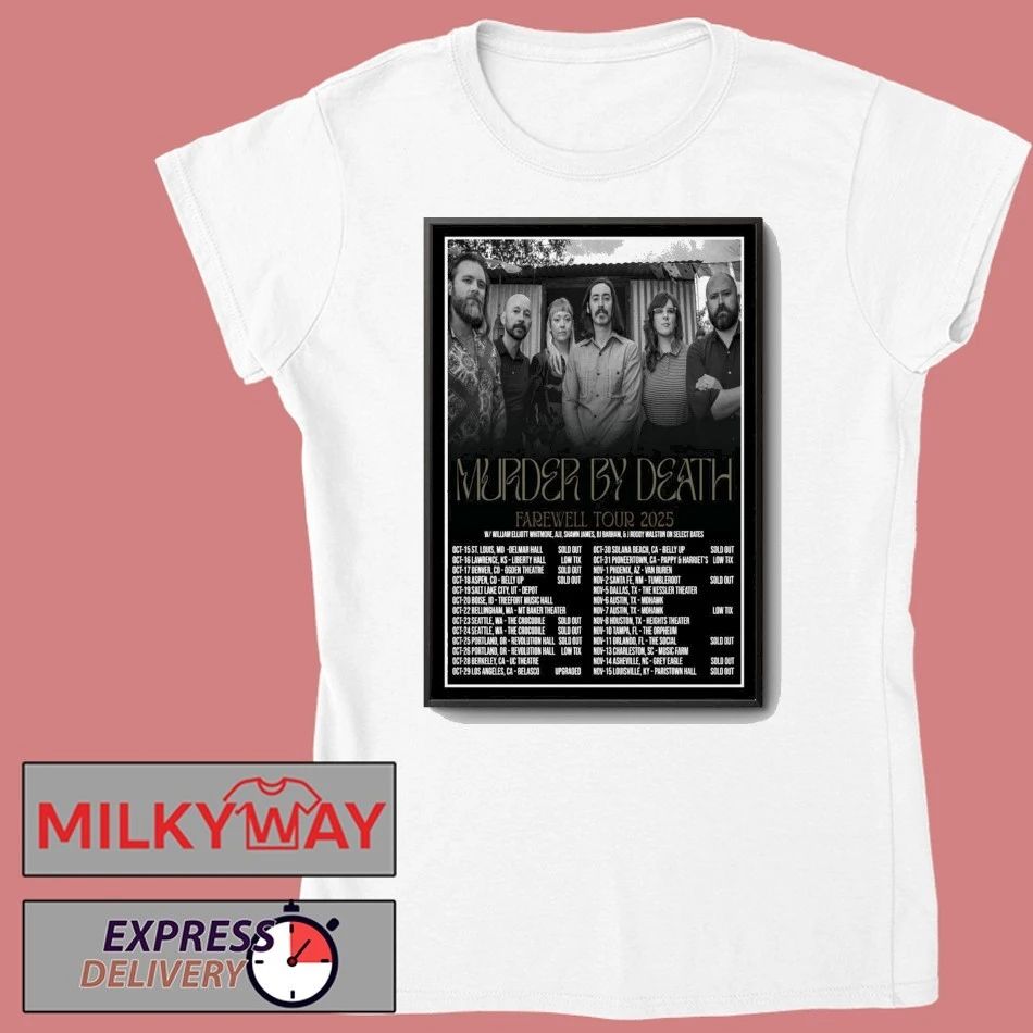 Murder By Death Tour 2025 Poster shirt
