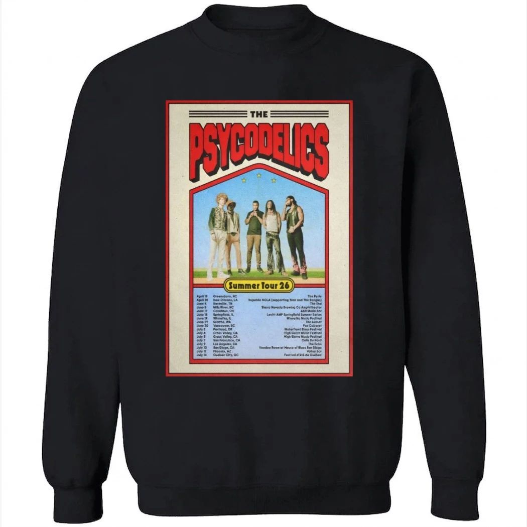 The Psycodelics Summer 2026 Tour Poster Shirt