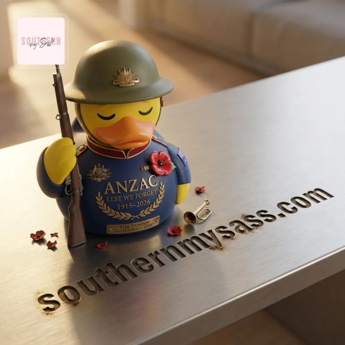 Anzac Day 2026 Lest We Forget The Tommy Hero Rubber Duck