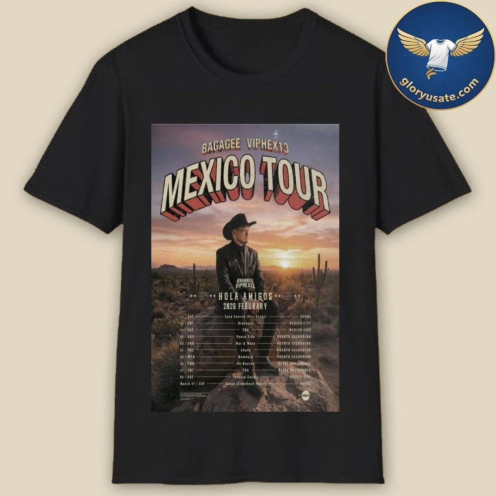 Bagagee Viphex13 Mexico Tour February 2026 Poster Shirt