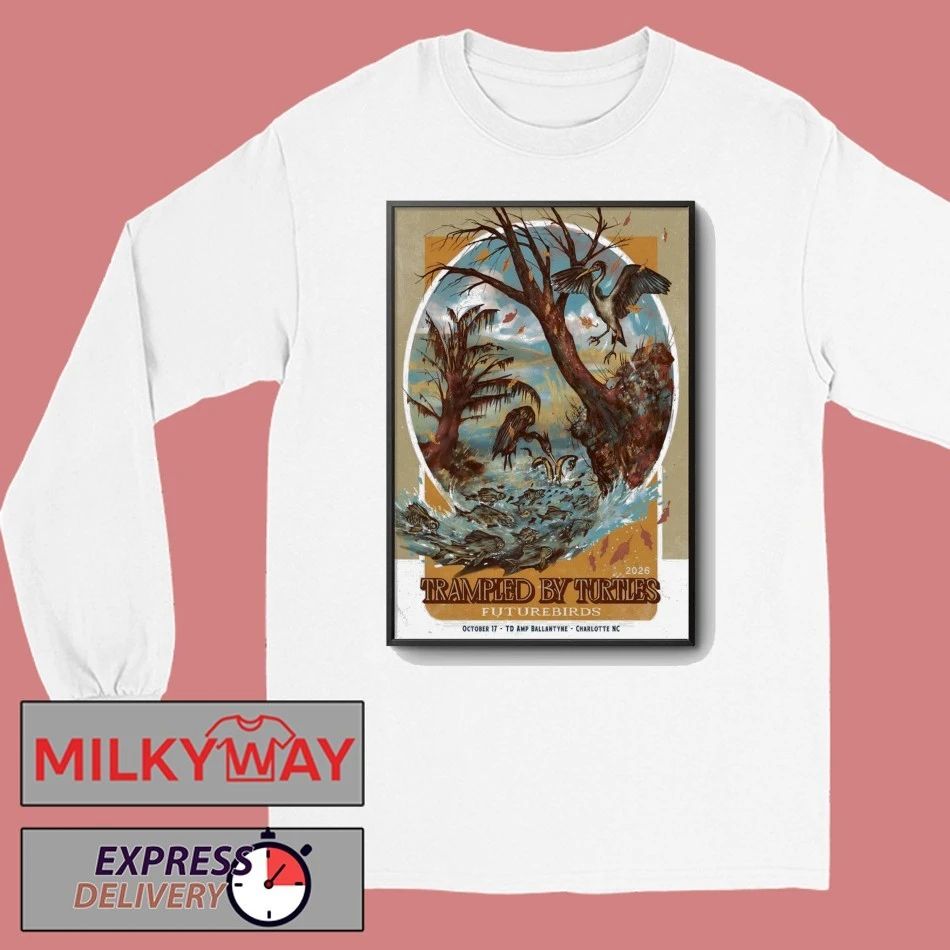 Trampled By Turtles Charlotte, NC Oct 17 2026 Poster shirt
