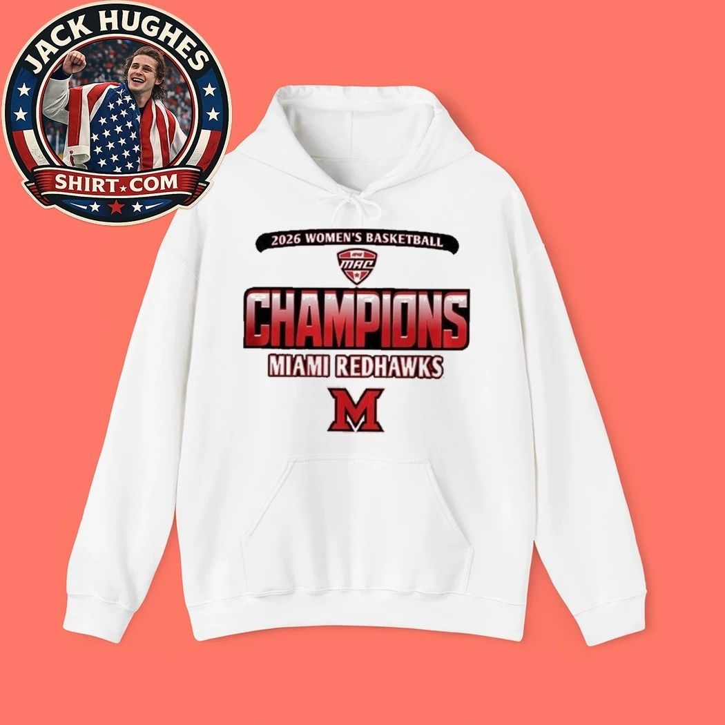 Miami RedHawks Women’s Basketball 2026 MAC Regular Season Champions Rally House Locker Room Logo T-Shirt