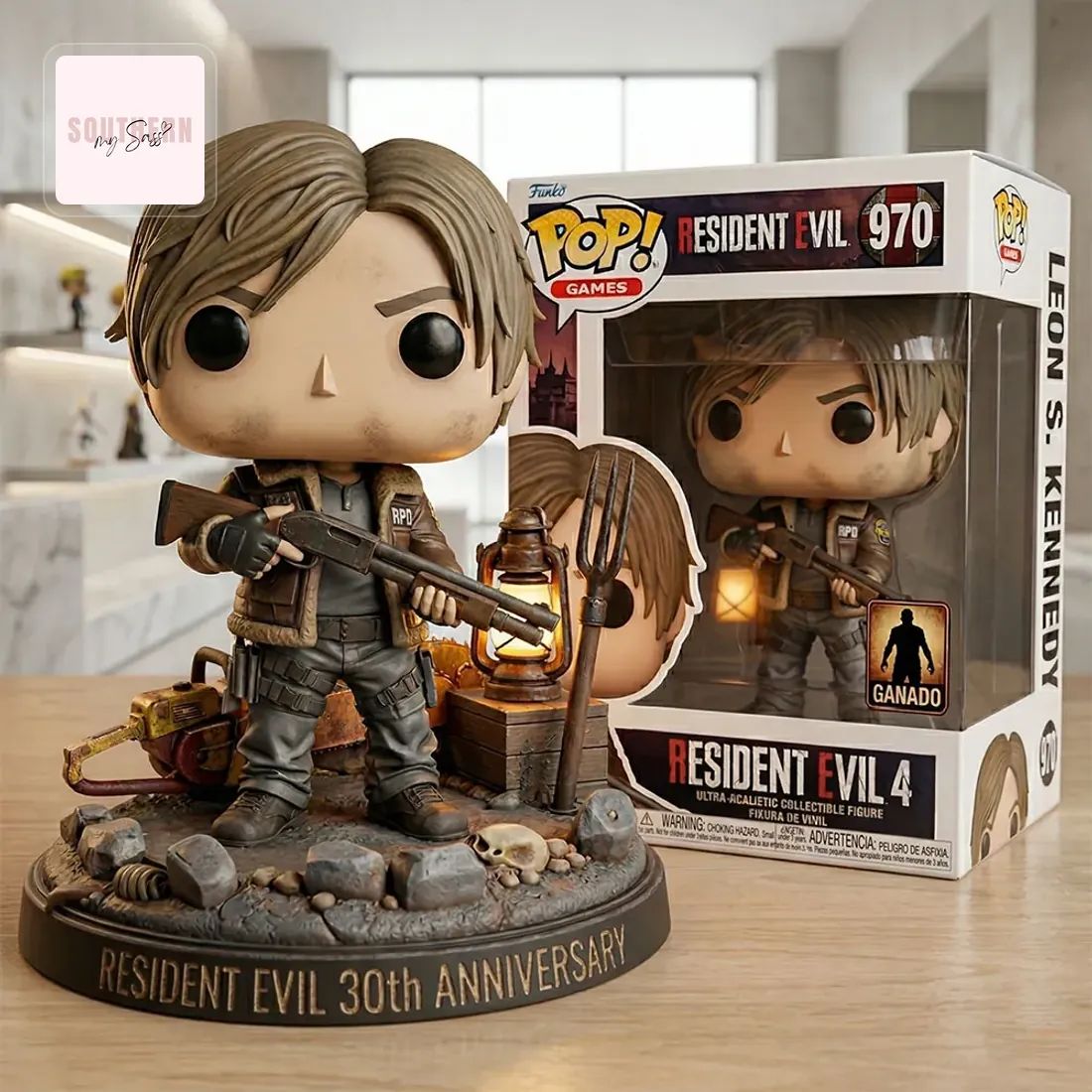 Resident Evil 30th Anniversary Leon S. Kennedy Pop Figure Doll