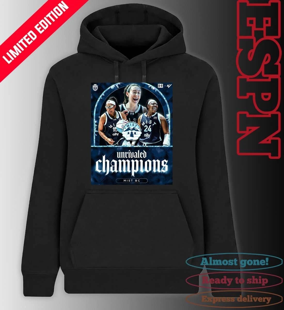 Mist BC Basketball 2026 Unrivaled Champions Poster T-Shirt