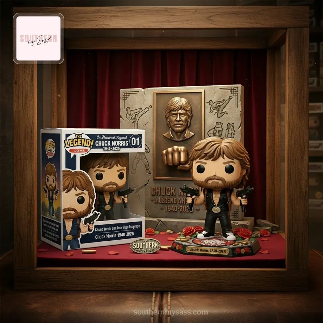 Chuck Norris The Legend 1940-2026 Commemorative Pop Figure Doll
