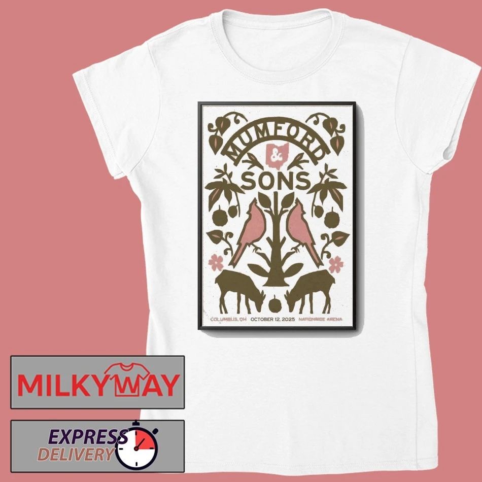 Mumford And Sons Columbus OH, October 12 2025 Poster shirt