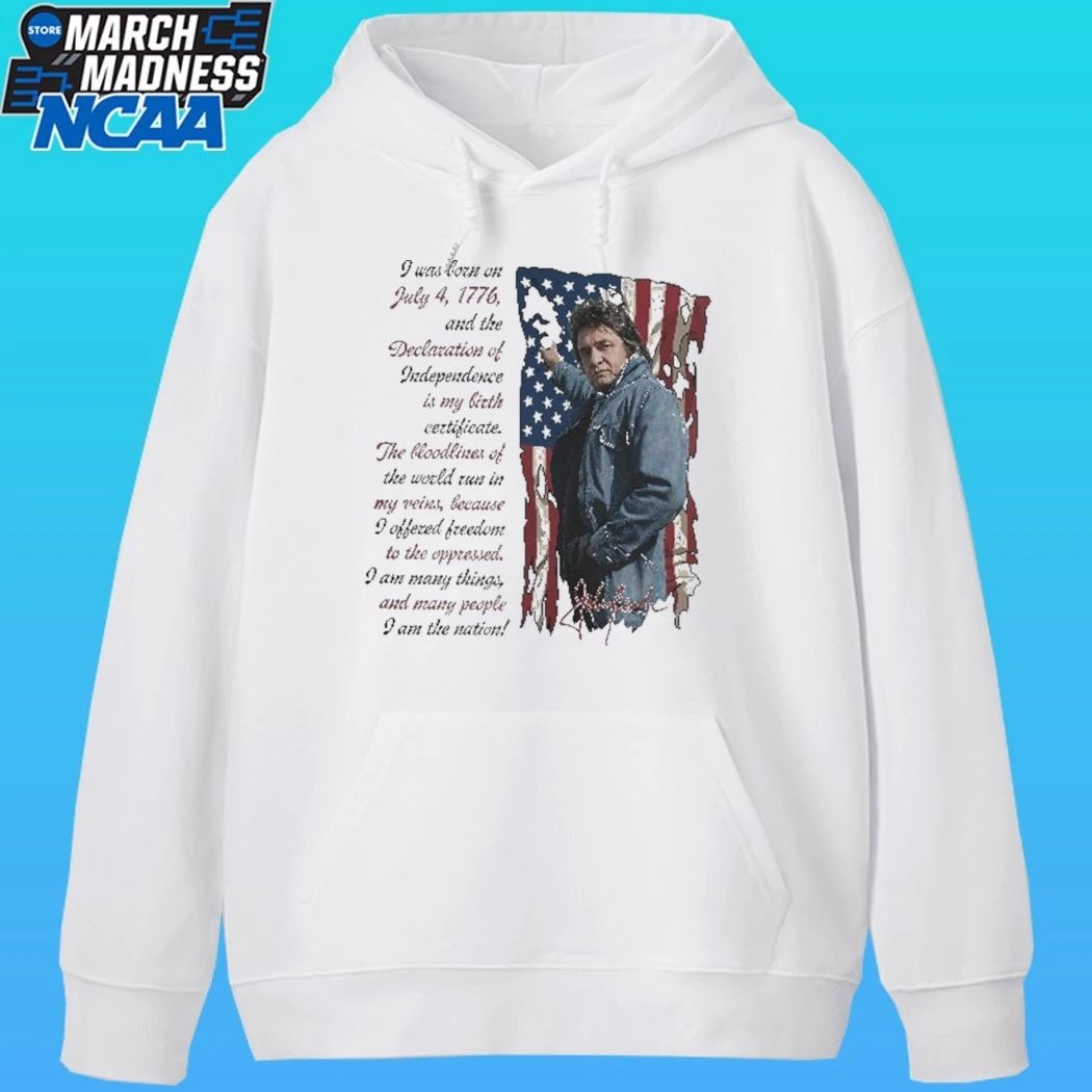 I Am The Nation Since 1776 Johnny Cash Ragged Old Flag Shirt