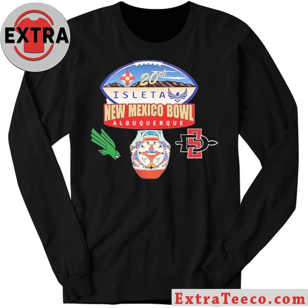 Isleta New Mexico Bowl North Texas Mean Green Versus San Diego State Aztecs Bowl Season College Football 2025 2026 Logo Shirt