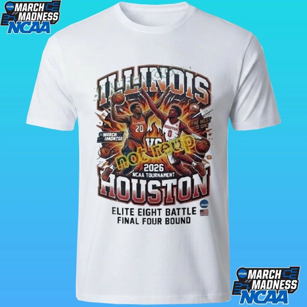 Illinois Vs Houston 2026 Ncaa Sport Elite Eight Battle Final Four Bound Shirt