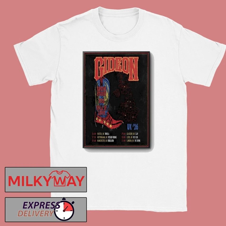 Gideon 2026 Uk Tour Poster shirt