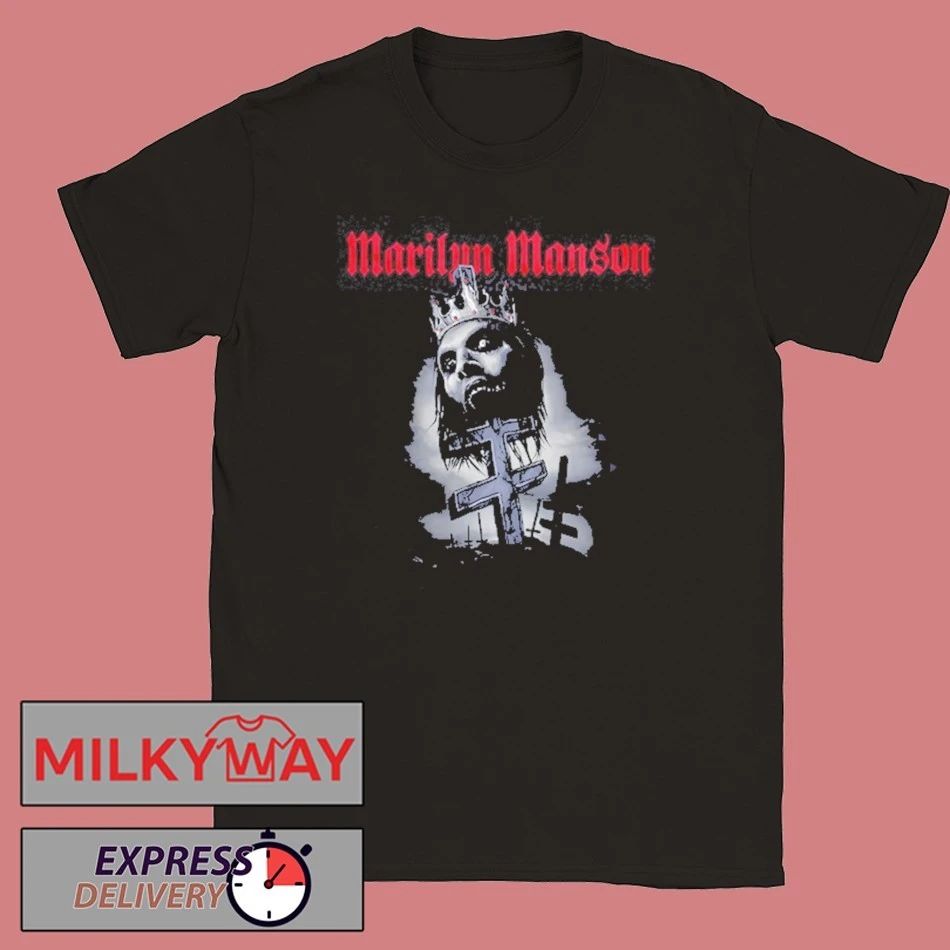 Marilyn Manson Impaled Double Cross Black shirt