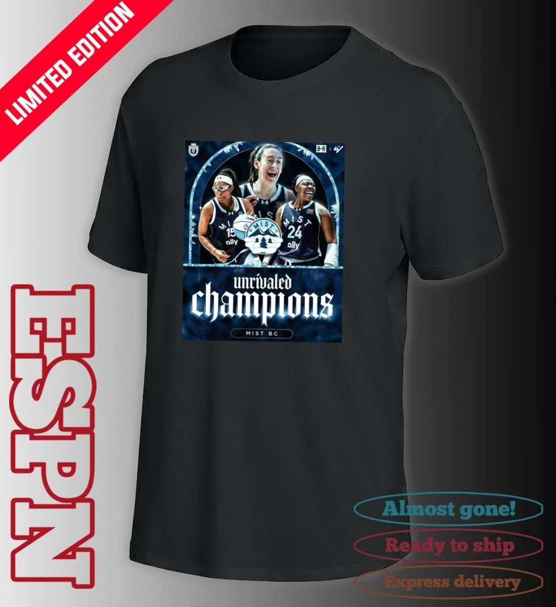 Mist BC Basketball 2026 Unrivaled Champions Poster T-Shirt