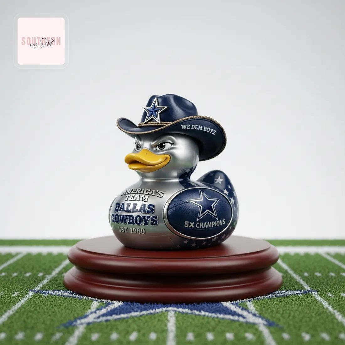 Dallas Cowboys America’s Team 5X Champions Rubber Duck