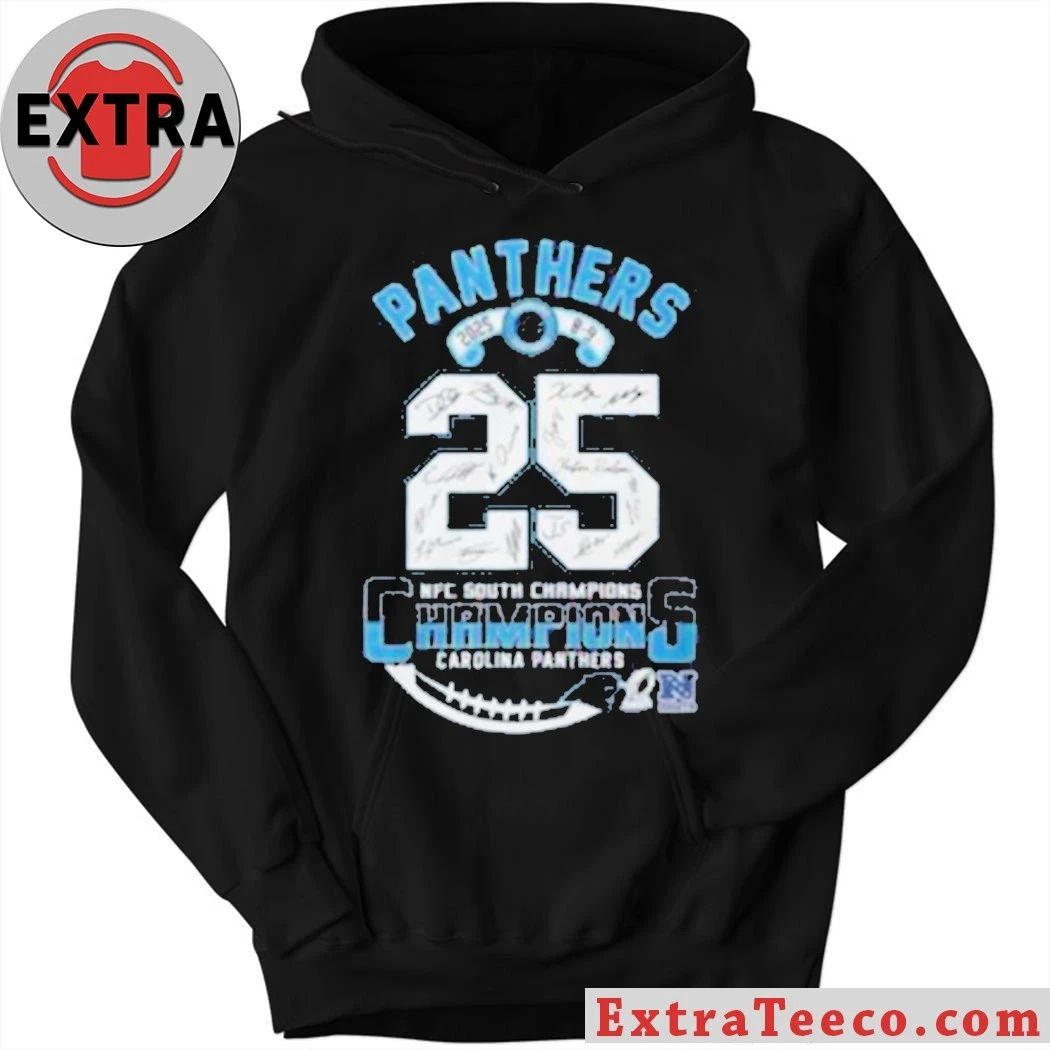 2025 NFC South Champions Carolina Panthers Commemorative Shirt