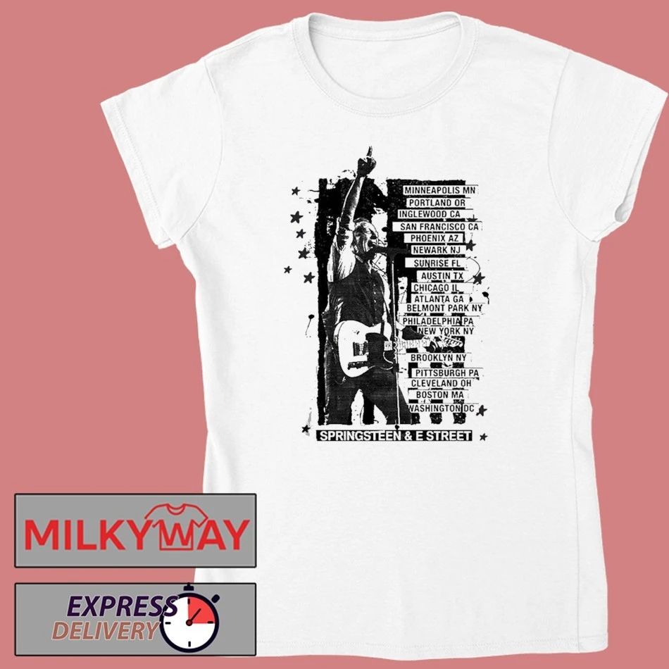 Bruce Springsteen And E Street Land Of Hope And Dreams American Tour 2026 Merch Logo T-Shirt