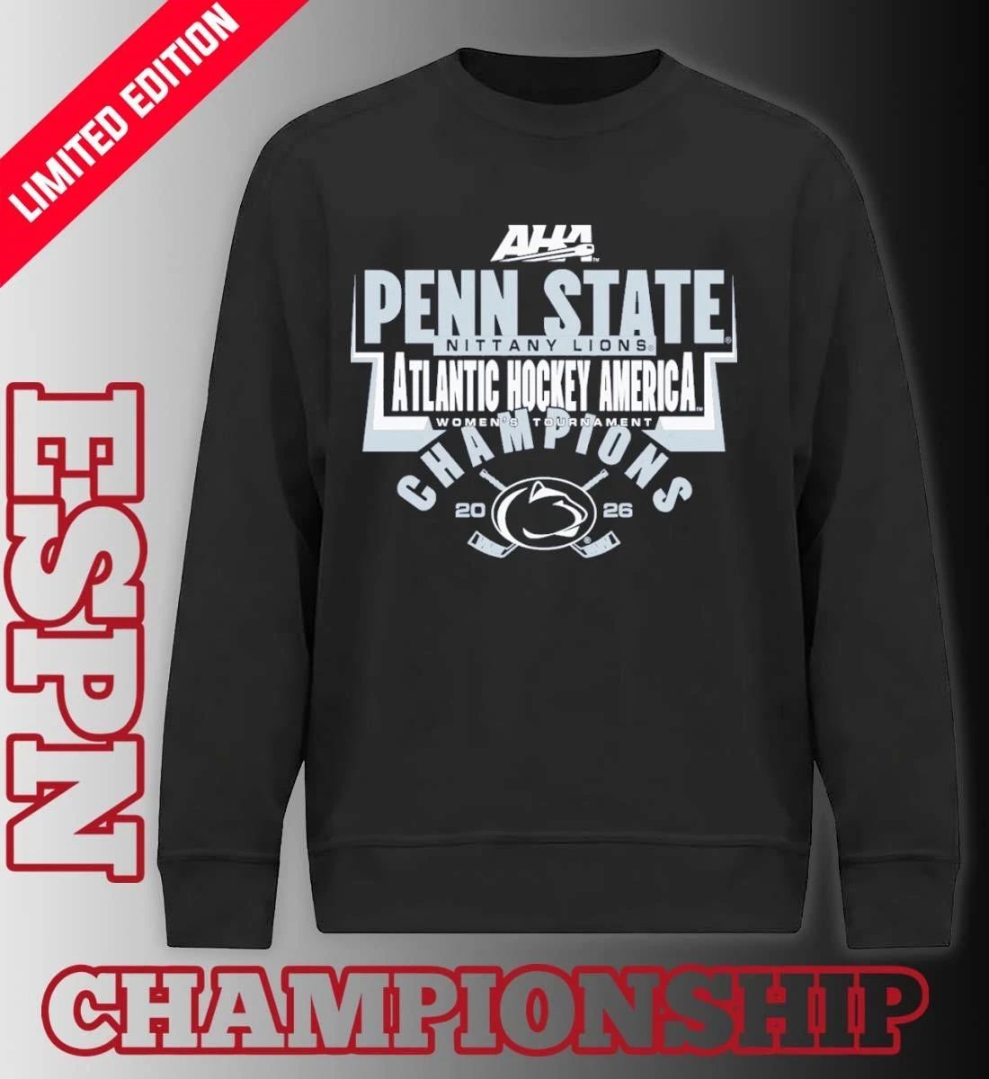 Penn State Nittany Lions 2026 AHA Women’s Hockey Champions T-Shirt