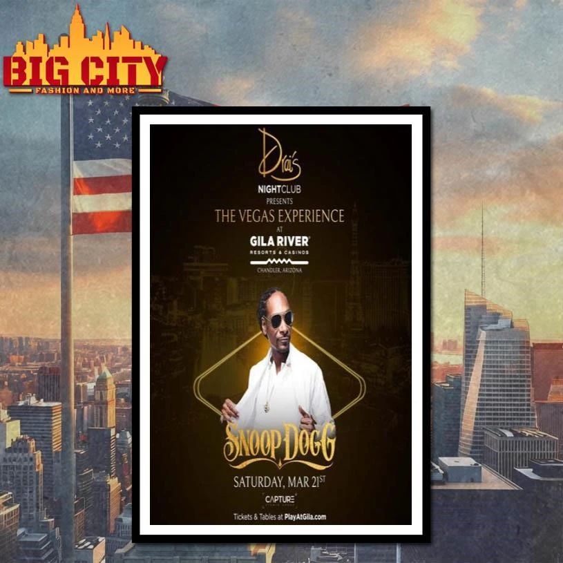 Snoop Dogg Mar 21 2026 Gila River Resorts Casinos Chandler AZ Tour Poster Shirt