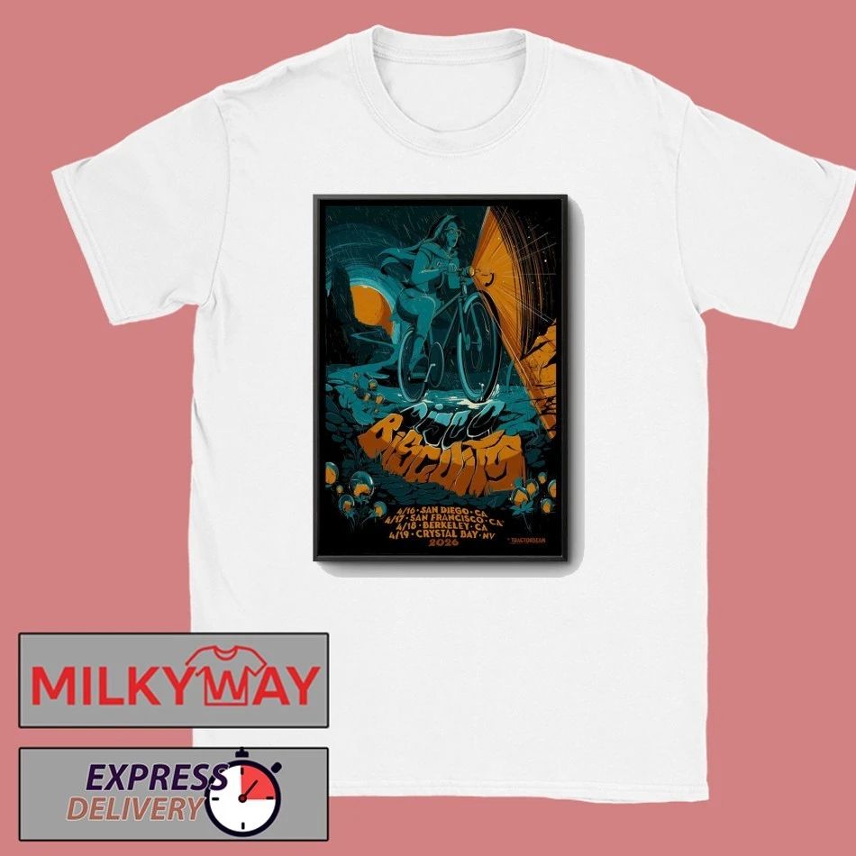 The Disco Biscuits Bicycle Day West Coast Tour 2026 Poster shirt
