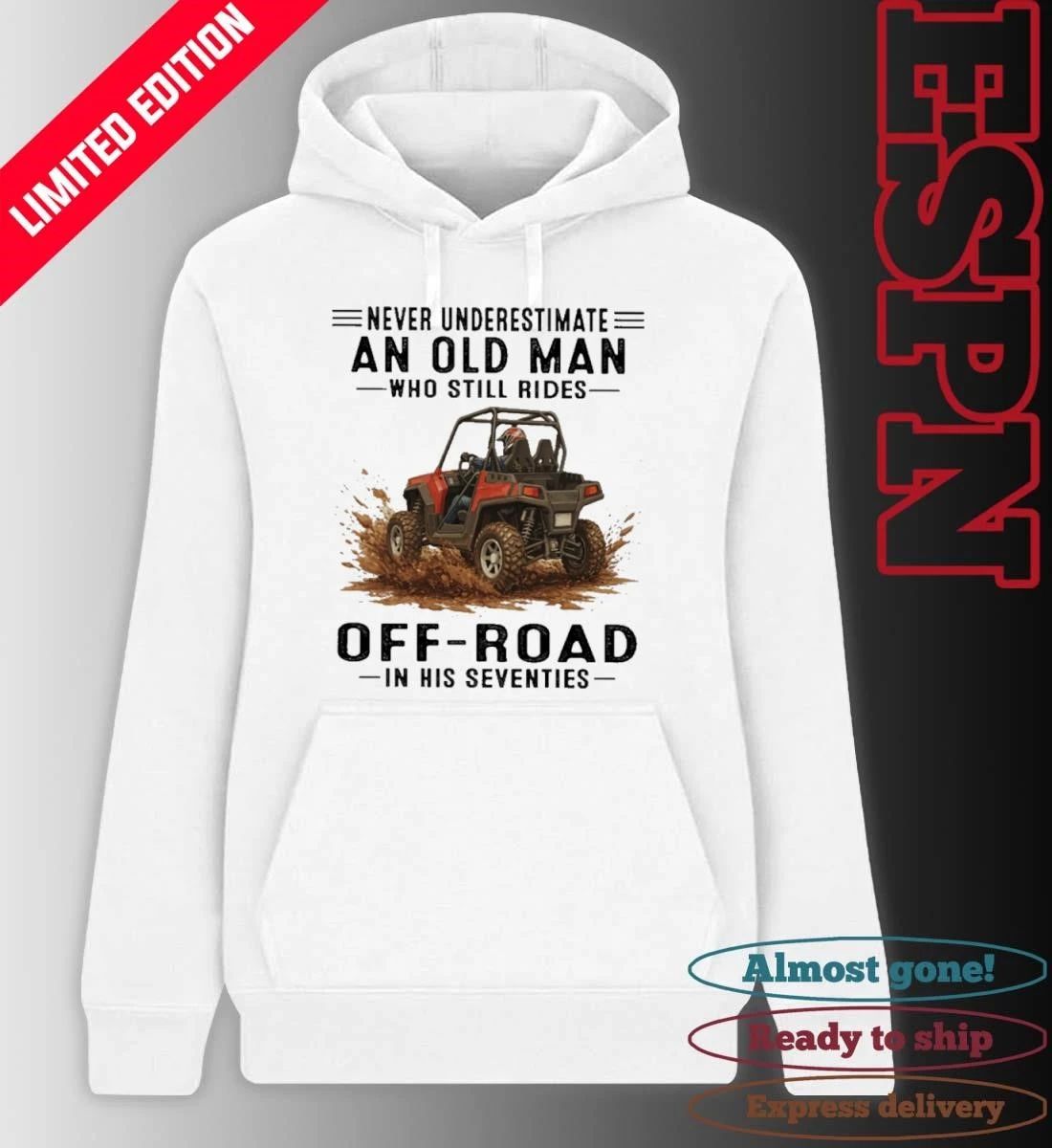 Grandpa Never Underestimate An Old Man Who Still Rides OFF-ROAD In His Seventies Shirt
