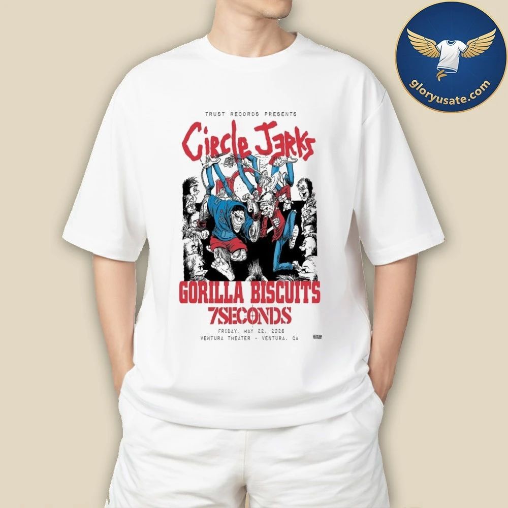 Circle Jerks Ventura, CA May 22 2026 Concert Poster Shirt