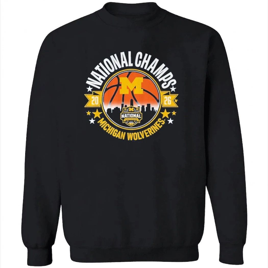 Michigan Wolverines MBB 2026 National Champions Circle Shirt