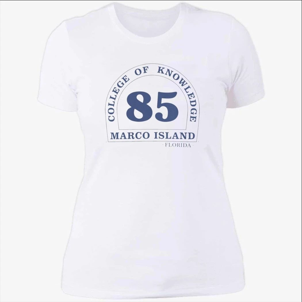 College of Knowledge 85 Marco Island Florida Shirt