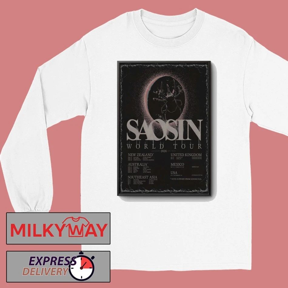 Poster Saosin World Tour 2026 Shirt