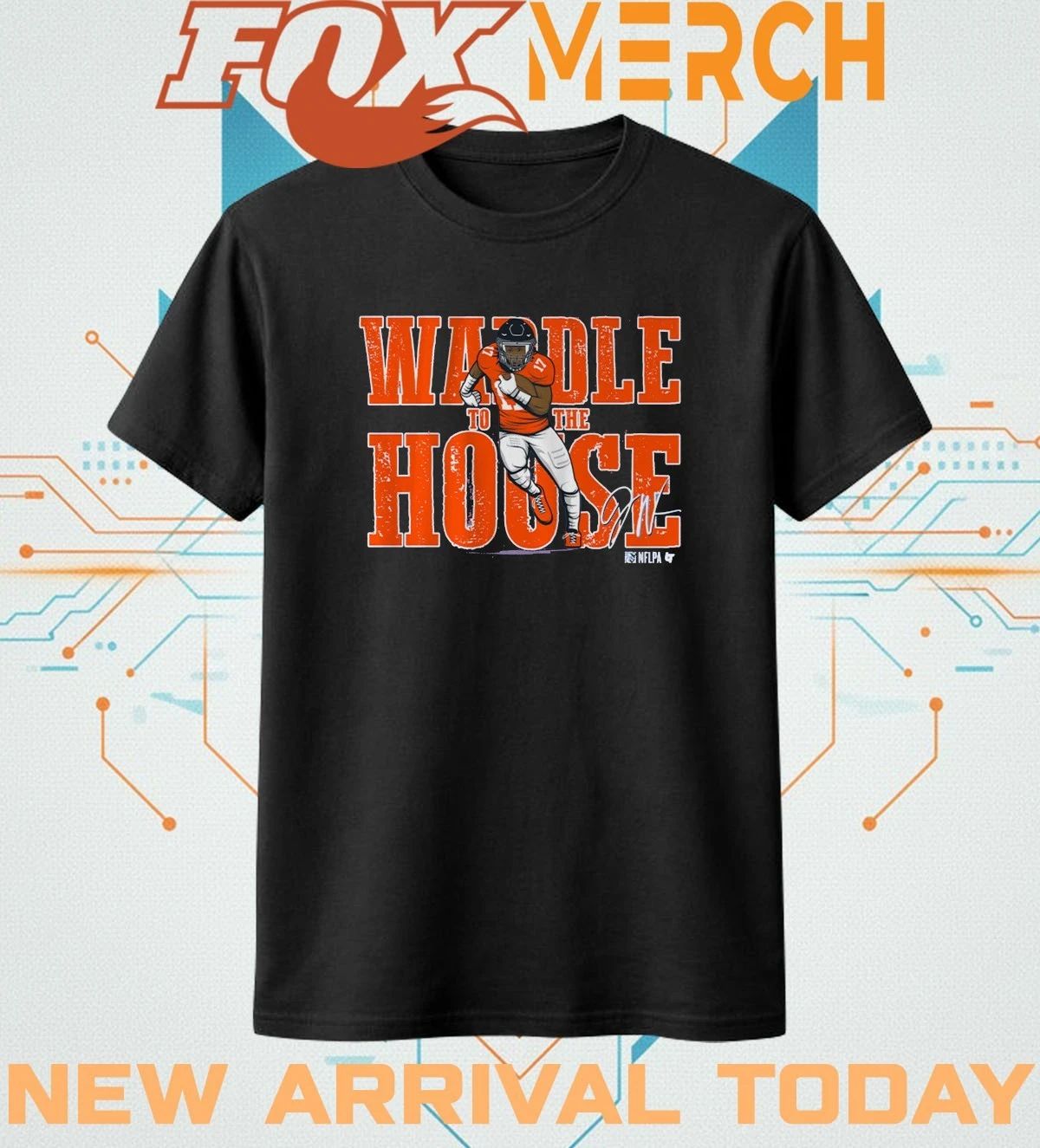 Jaylen Waddle to the house Denver signature t-shirt