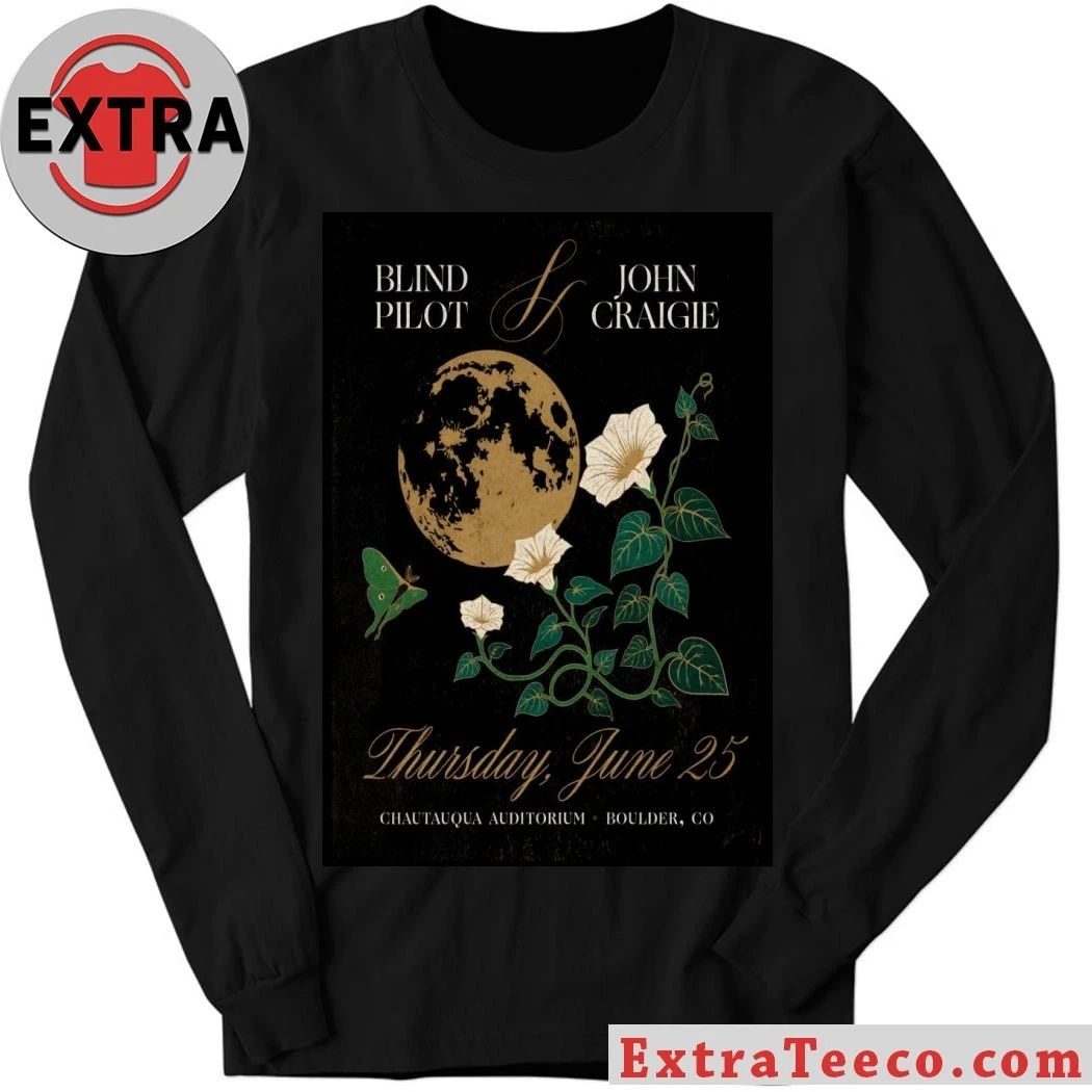 Original Blind Pilot And John Craigie Chautauqua Auditorium in Boulder CO Jun 25 2026 Poster Shirt