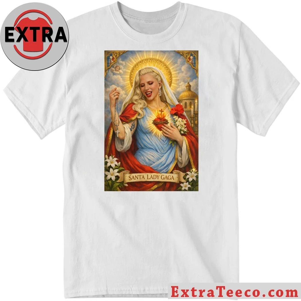 Santa Lady Gaga 2026 Tee Shirt