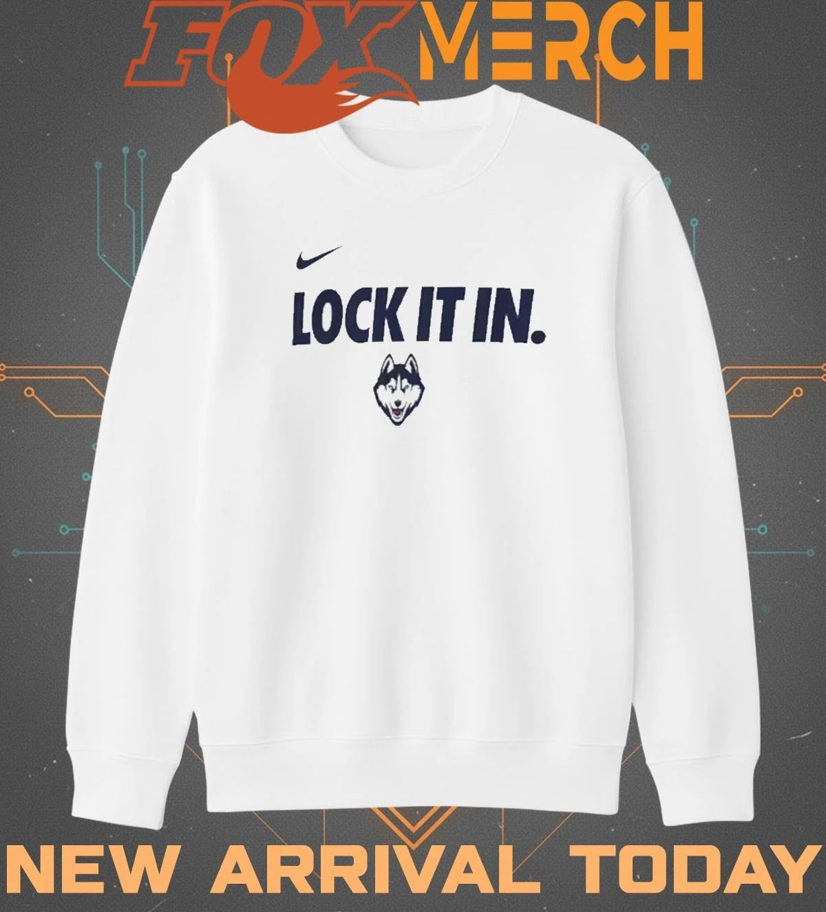 UConn Huskies Lock It In 2026 On-Court Bench Legend Dri-FIT t-shirt